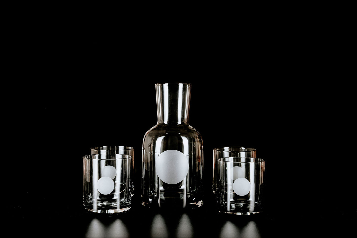 'Moon' water carafe set |4 x Tumbler | Fruit Punch Carafe | Lubanselect