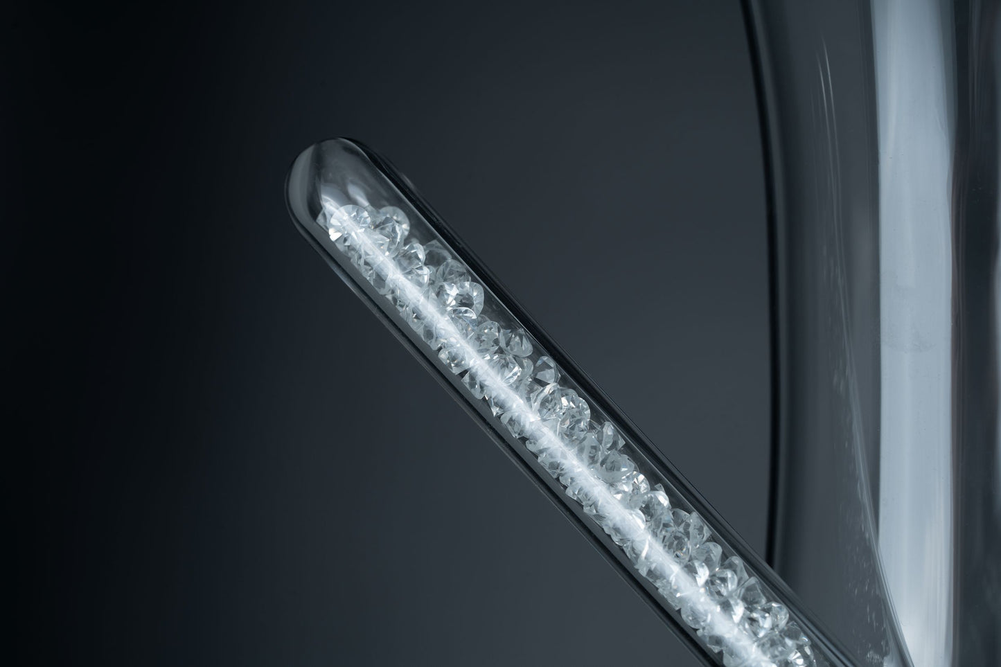 Crystal handle Vase Decanter