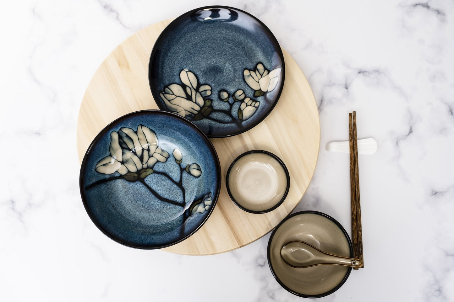 daphne odora modern oriental dinner set 1 seater 7piece