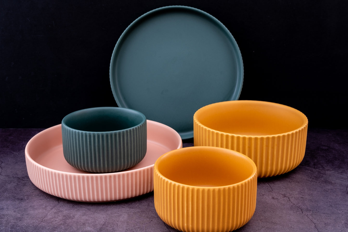 jubilant modern dinner set 5pc set