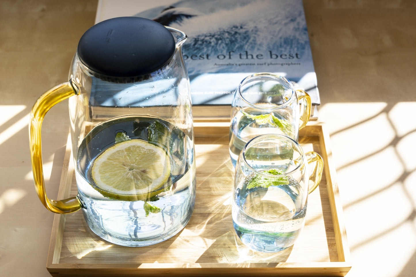 cloudland glass water jug set / water carafe set